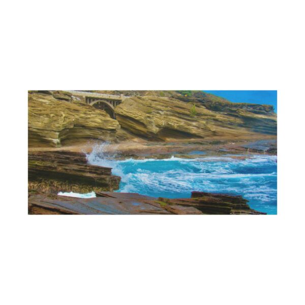 Ocean View Matte Canvas Wall Art, Seascape Home Decor, Beach Wall Hanging, Coastal Art for Living Room, Gift for Beach Lovers - Image 6