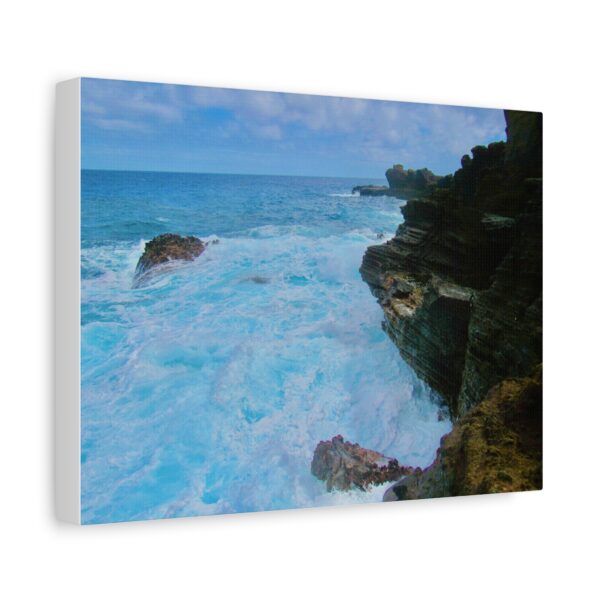 Ocean Waves Matte Canvas Art, Coastal Home Decor, Beach Wall Art, Seascape Print, Nautical Gift - Image 2