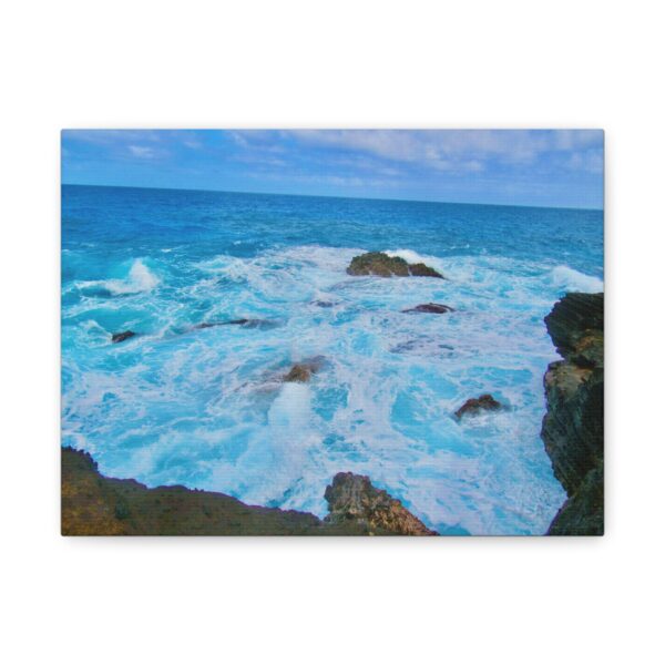 Ocean Wave Canvas Art Print, Nautical Decor, Beach House Wall Art, Coastal Home Decor, Gift for Ocean Lovers - Image 3