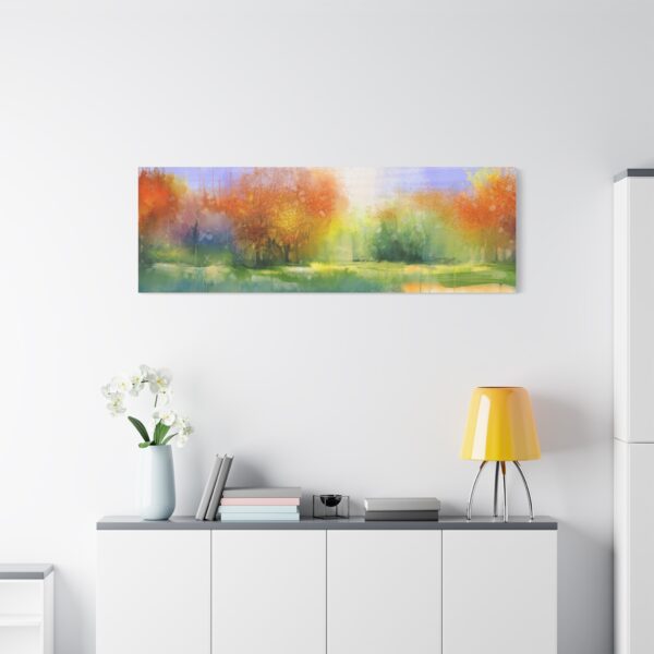 Vibrant Autumn Landscape Canvas Print, Modern Art Wall Decor, Nature Lover Gift, Home Aesthetic, Fall Vibes, Relaxing Artwork - Image 11