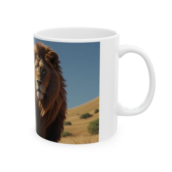 Christian Ceramic Mug - Jesus with Lion Design - Image 4
