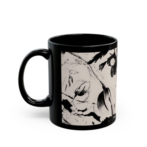 Artistic Black Mug - Unique Coffee Cup, Perfect Gift for Art Lovers, Home Decor - Image 3