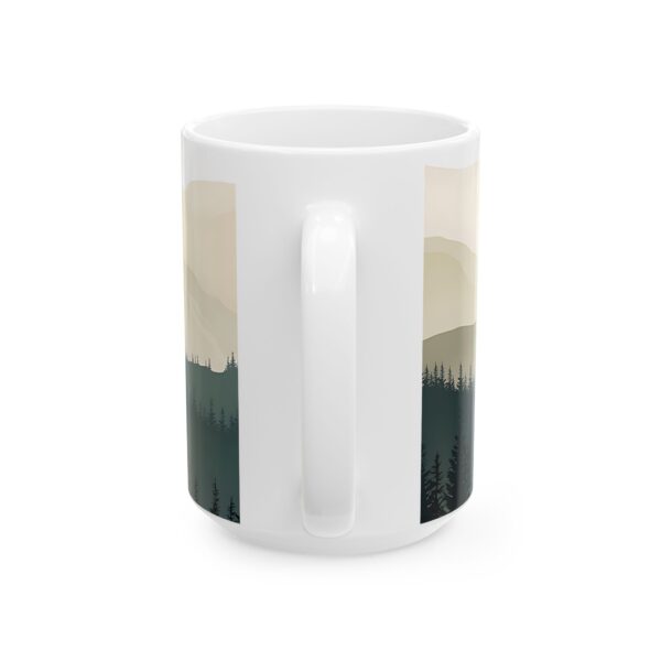 Nature-Inspired Ceramic Mug, Coffee Cup, Mountain Landscape Mug - Image 6