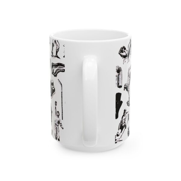 Mug Sports Athletes Black and White Ceramic Mug (11oz, 15oz) - Image 6
