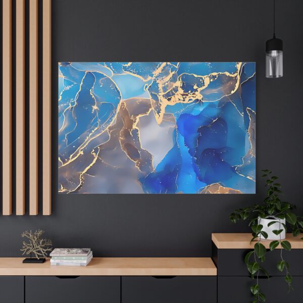 Ocean Wave Canvas Art, Abstract Blue Painting, Home Decor, Wall Art, Modern Decor, Gift for Her, Living Room Wall - Image 2
