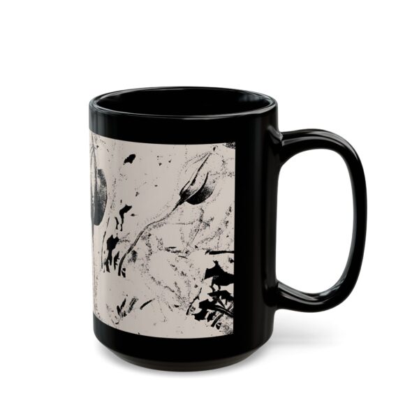 Artistic Black Mug - Unique Coffee Cup, Perfect Gift for Art Lovers, Home Decor - Image 6