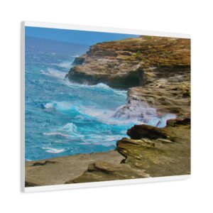 Coastal Serenity Wall Art Canvas, Ocean Art, Home Decor, Beach-Themed Decoration, Seascape Canvas Print, Gift for Nature Lovers