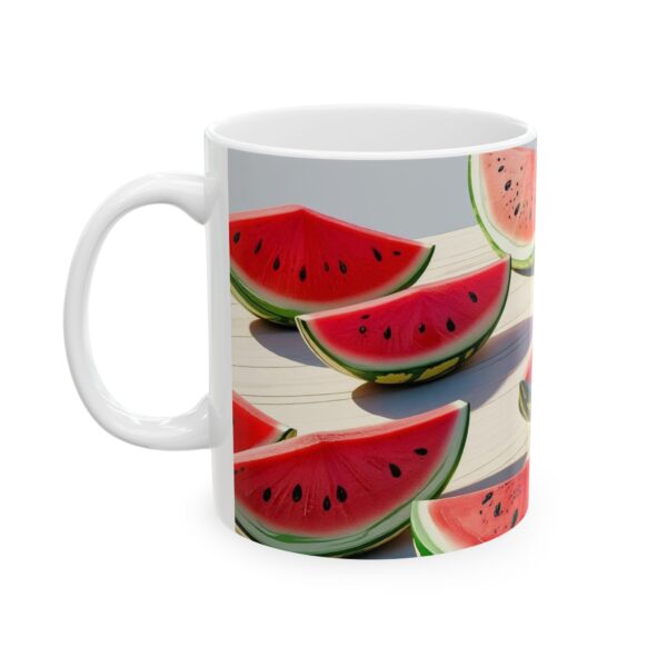 Watermelon Ceramic Mug, Fruit Coffee Cup, Summer Kitchen Decor, Tropical Tea - Image 3
