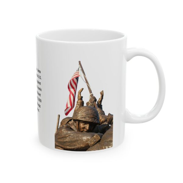 Ceramic Mug with Historic Battle of Iwo Jima Design, Veteran Gift, Home Decor - Image 4