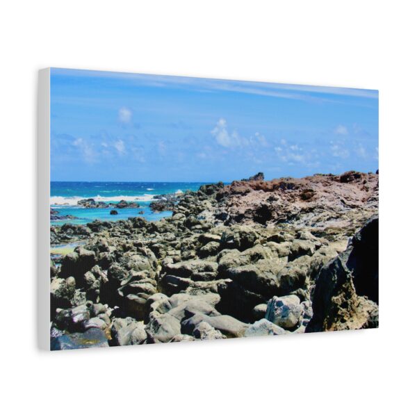 Stretched Canvas Print of Serene Coastal Landscape, Beach Wall Art, Nautical Home Décor, Ocean Lover Gift, Ocean Inspired Decoration - Image 7