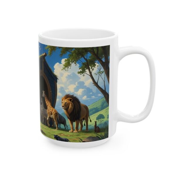 Ceramic Mug with Noah's Ark Design - Image 8