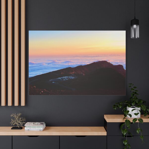 Canvas Wall Art, Motivational Decor, The Haleakala Volcano on Maui Sunrise Above The Clouds Home Decor - Image 3