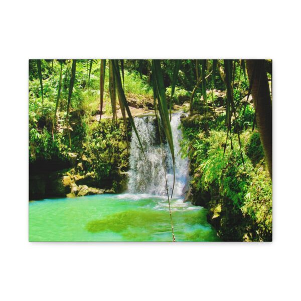 Nature Waterfall Canvas Art Print, Tropical Wall Decor, Home Office Accent, Green Jungle Artwork, Nature Lover Gift, Eco-Friendly Art - Image 3