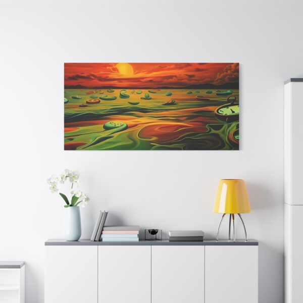 Canvas Print - Salvador Dali Inspired Art, Red Ocean - Image 6