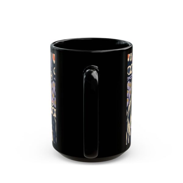 Floral Black Mug – Boho Chic Coffee Cup for Nature Lovers, Coffee Gifts - Image 8