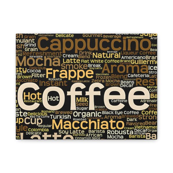 Coffee Lovers Wall Art, Coffee Decor, Matte Canvas Print, Kitchen Decor, Barista