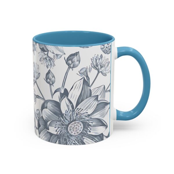Floral Accent Coffee Mug - Elegant Cup for Home Decor, Gift for Garden Lovers - Image 10