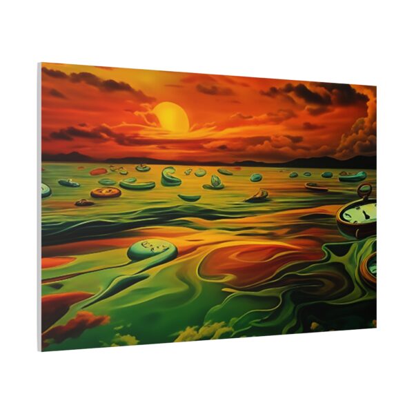 Canvas Print - Salvador Dali Inspired Art, Red Ocean - Image 7
