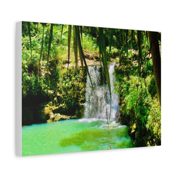 Nature Waterfall Canvas Art Print, Tropical Wall Decor, Home Office Accent, Green Jungle Artwork, Nature Lover Gift, Eco-Friendly Art - Image 4