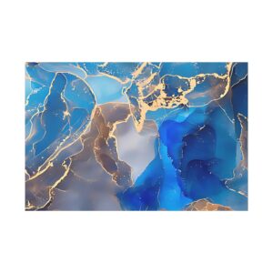 Ocean Wave Canvas Art, Abstract Blue Painting, Home Decor, Wall Art, Modern Decor, Gift for Her, Living Room Wall