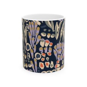Floral Pattern Ceramic Mug - Cozy Drinkware for Tea and Coffee Lovers
