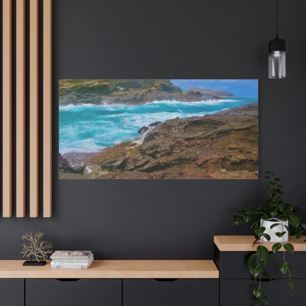 Coastal Serenity Canvas Wall Art, Beach Decor, Ocean Landscape, Nautical Home Art, Living Room Decoration, Gift for Sea Lovers - Image 6