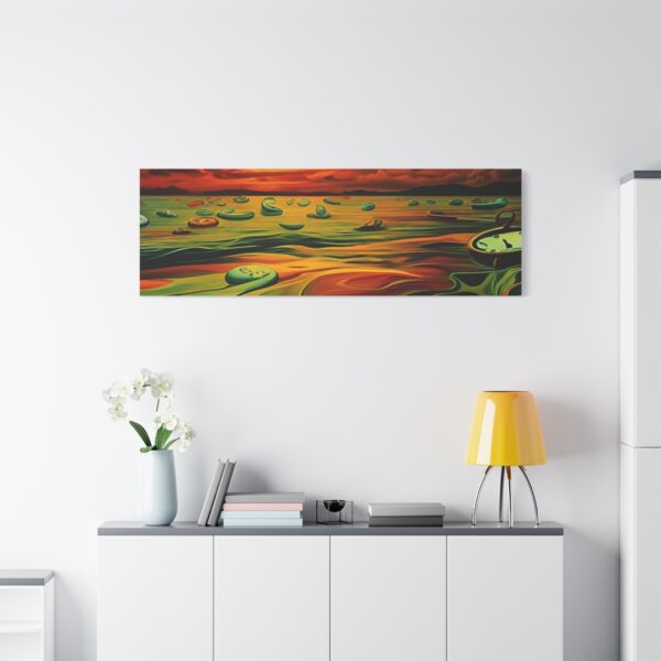 Canvas Print - Salvador Dali Inspired Art, Red Ocean - Image 4