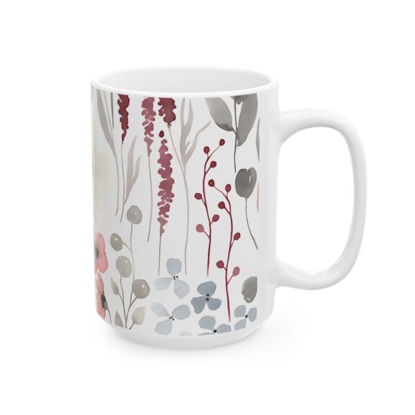 Floral Ceramic Mug, Colorful Flower Coffee Cup, Gift for Her, Tea Mug - Image 8