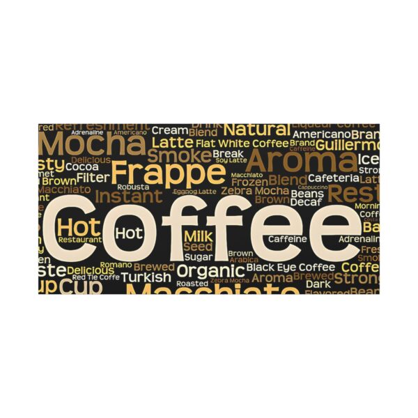 Coffee Lovers Canvas Wall Art, Coffee Decor, Kitchen Wall Art, Coffee Shop Decor