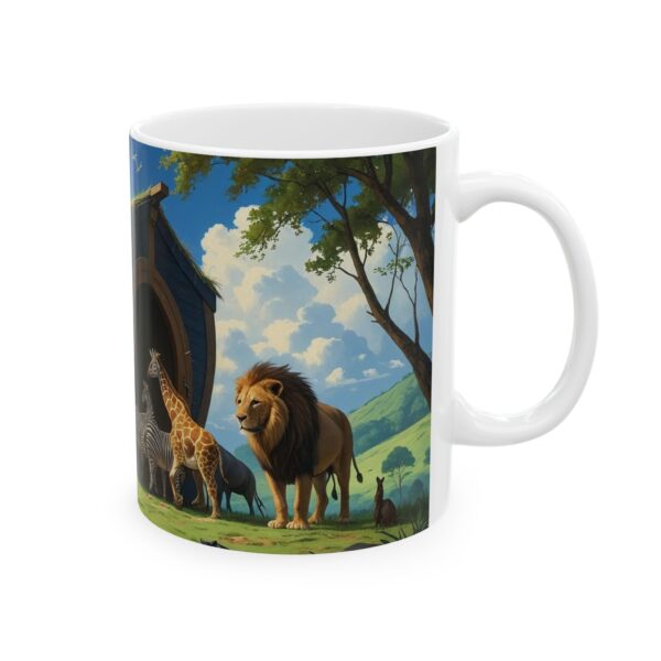 Ceramic Mug with Noah's Ark Design - Image 4