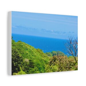 Coastal Serenity Wall Art Canvas, Ocean Landscape Decor, Scenic Nature Print for Home, Beach House Wall Artwork, Gift for Nature Lovers
