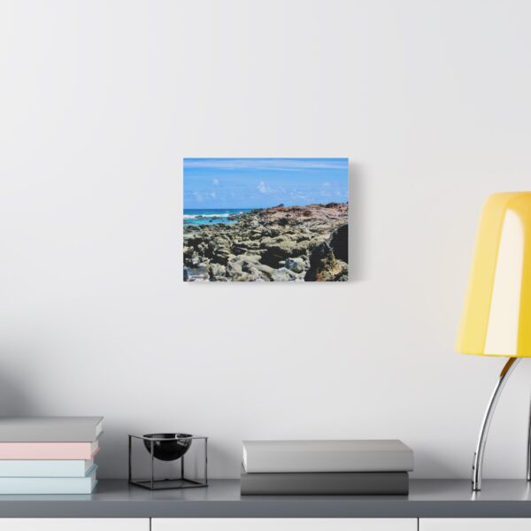 Stretched Canvas Print of Serene Coastal Landscape, Beach Wall Art, Nautical Home Décor, Ocean Lover Gift, Ocean Inspired Decoration - Image 4