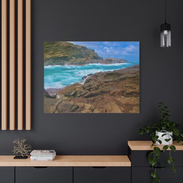 Coastal Serenity Canvas Wall Art, Beach Decor, Ocean Landscape, Nautical Home Art, Living Room Decoration, Gift for Sea Lovers - Image 4