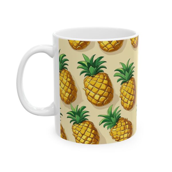 Pineapple Ceramic Mug, Tropical Fruit Design, Summer Coffee Cup, Beach Kitchen - Image 3
