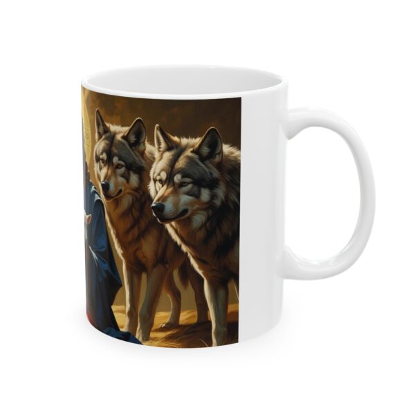 Mug with Jesus Holding Baby Lamb Design - Image 4