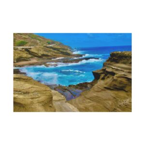 Coastal Landscape Canvas Print, Ocean Decor, Beach Wall Art, Home Decor, Coastal Vibes, Nature Photography