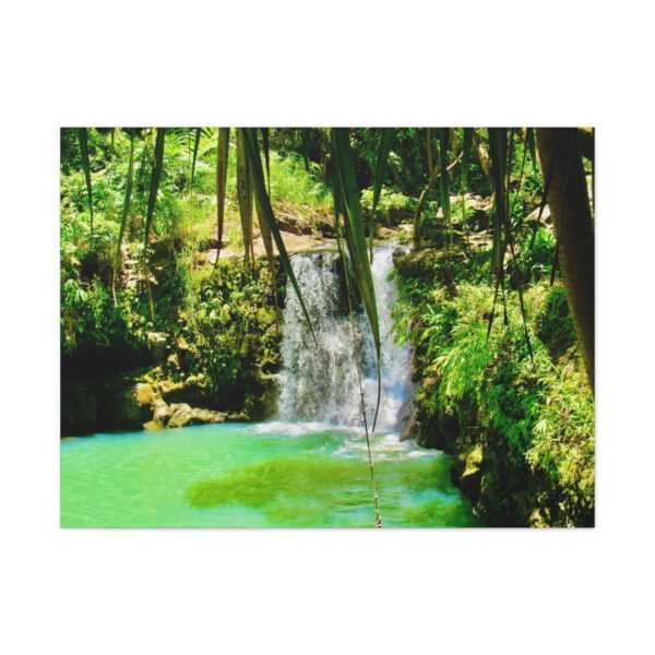 Nature Waterfall Canvas Art Print, Tropical Wall Decor, Home Office Accent, Green Jungle Artwork, Nature Lover Gift, Eco-Friendly Art - Image 5