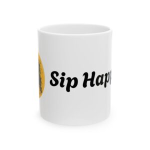 Forest Gump Inspired Ceramic Mug, 'Sip Happens' Coffee Cup