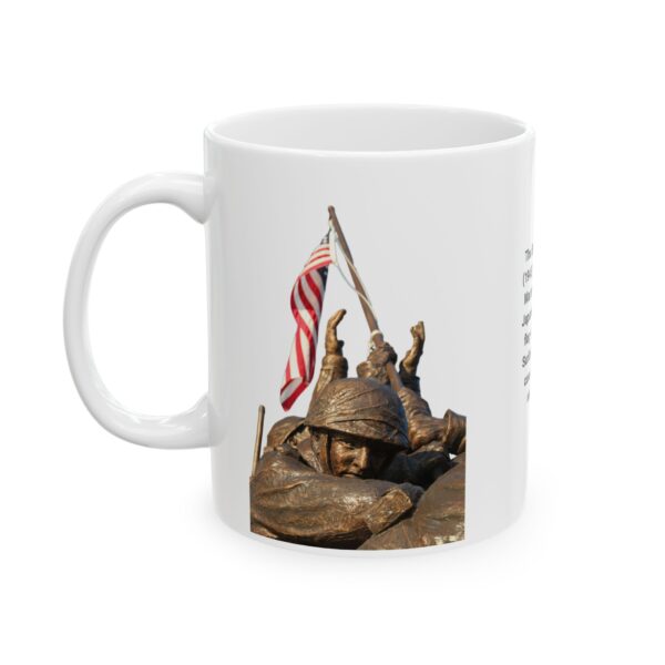 Ceramic Mug with Historic Battle of Iwo Jima Design, Veteran Gift, Home Decor - Image 3