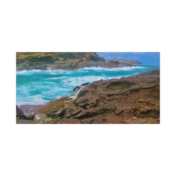 Coastal Serenity Canvas Wall Art, Beach Decor, Ocean Landscape, Nautical Home Art, Living Room Decoration, Gift for Sea Lovers - Image 5
