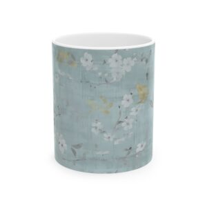 Floral Ceramic Mug - Vintage Floral Design, Tea Lovers Gift, Coffee Cup
