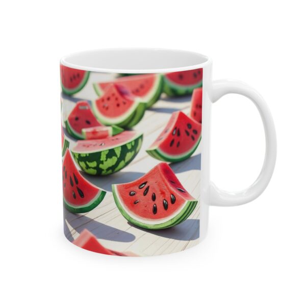 Watermelon Ceramic Mug, Fruit Lover Gift, Kitchen Decor, Summer Drinkware, Gift - Image 4