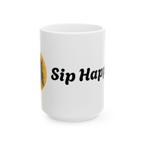 Forest Gump Inspired Ceramic Mug, 'Sip Happens' Coffee Cup - Image 5