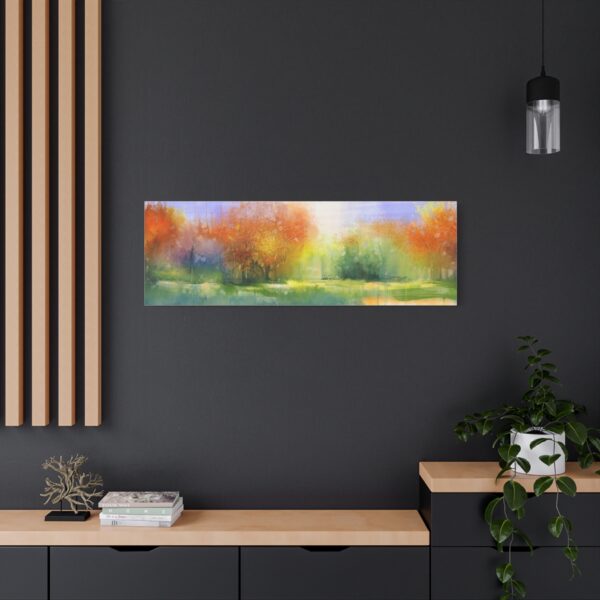 Vibrant Autumn Landscape Canvas Print, Modern Art Wall Decor, Nature Lover Gift, Home Aesthetic, Fall Vibes, Relaxing Artwork - Image 8