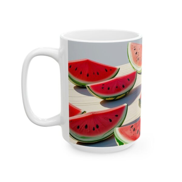 Watermelon Ceramic Mug, Fruit Coffee Cup, Summer Kitchen Decor, Tropical Tea - Image 7