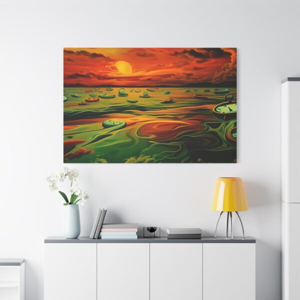 Canvas Print - Salvador Dali Inspired Art, Red Ocean - Image 8