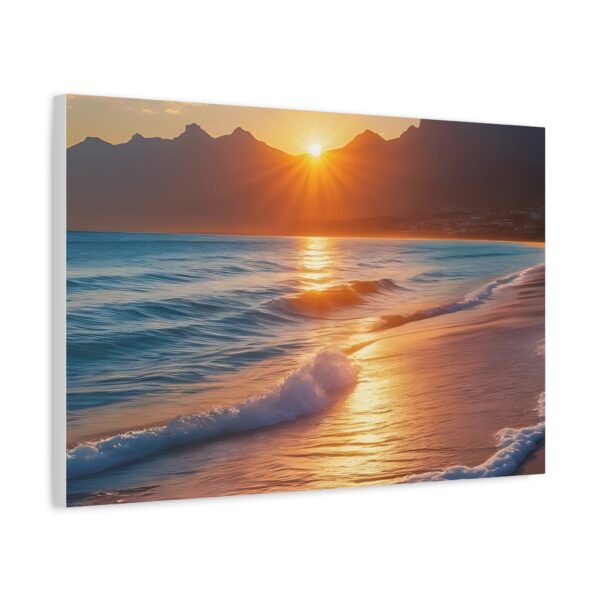 Canvas Wall Art - Serene Beach Sunset, Ocean Decor for Home, Nature Lovers Gift - Image 5