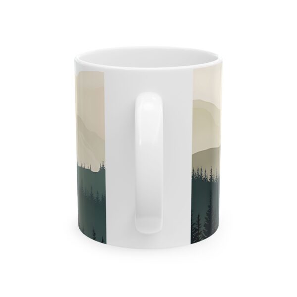 Nature-Inspired Ceramic Mug, Coffee Cup, Mountain Landscape Mug - Image 2
