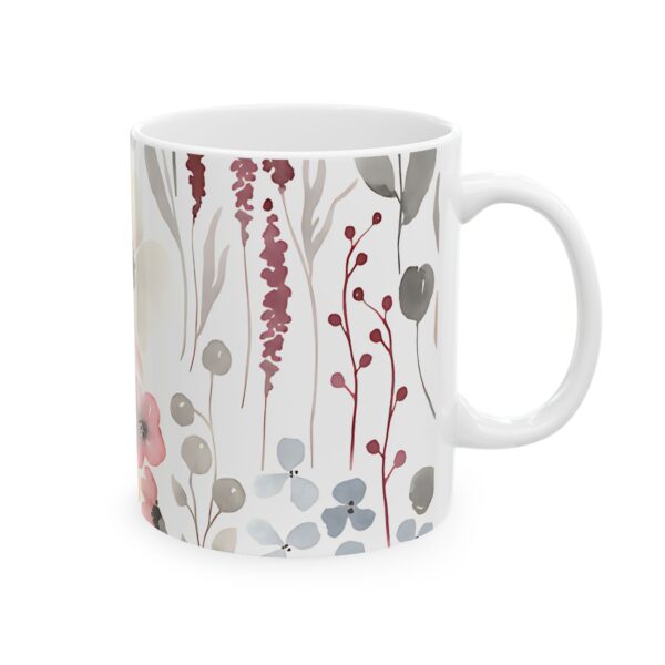 Floral Ceramic Mug, Colorful Flower Coffee Cup, Gift for Her, Tea Mug - Image 4