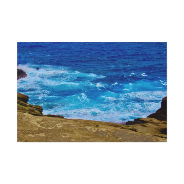 Stretched Canvas Wall Art, Ocean Wave Print, Nature Decor, Coastal Home Decor, Beach Themed Gift, Nautical Wall Art - Image 3
